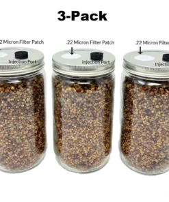 3er-Pack 5-Korn-Glas 32oz – Premium Schnellkolonisierendes Substrat