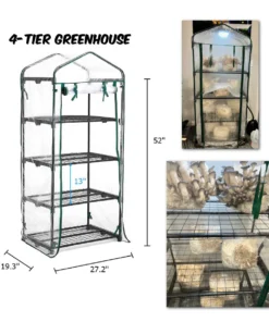 Indoor-Pilzgewächshaus Regal Martha Fruchtzelt (4 oder 5 Etagen)