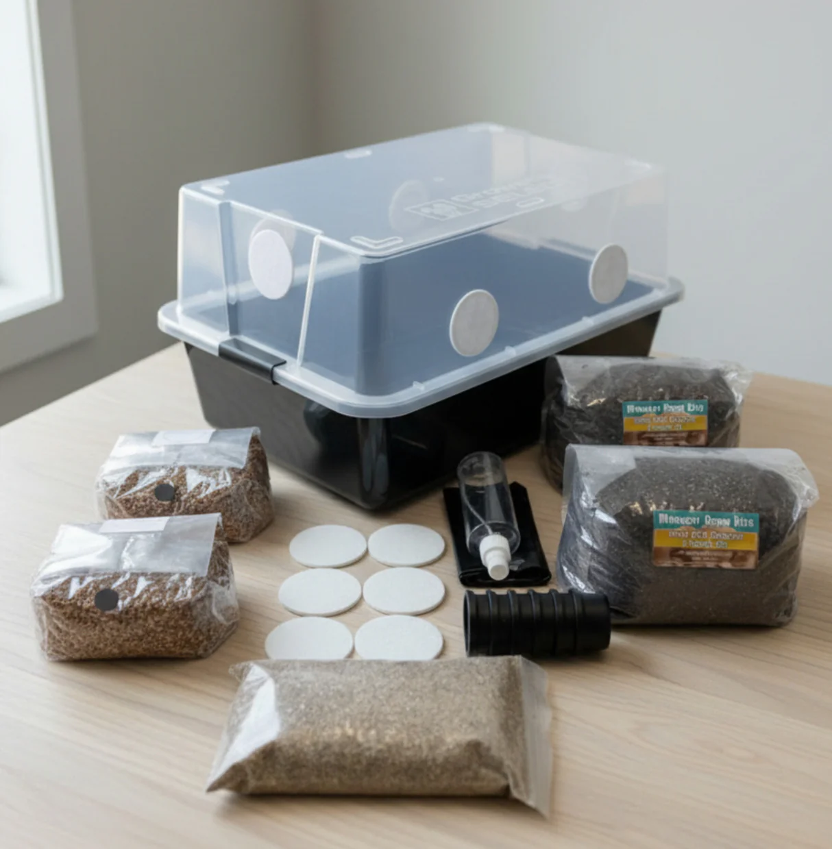 Komplettes Set für große 66-Q-Monotub-Massenbrutaufzucht und -Abdeckung