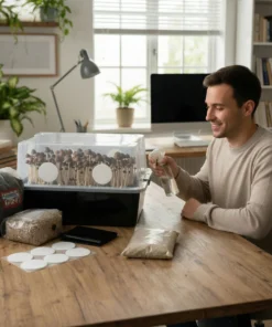 Komplettes 44Q Monotub Bulk Spawn & Cover Kit