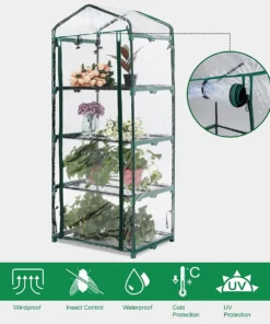 Indoor-Pilzgewächshaus Regal Martha Fruchtzelt (4 oder 5 Etagen)